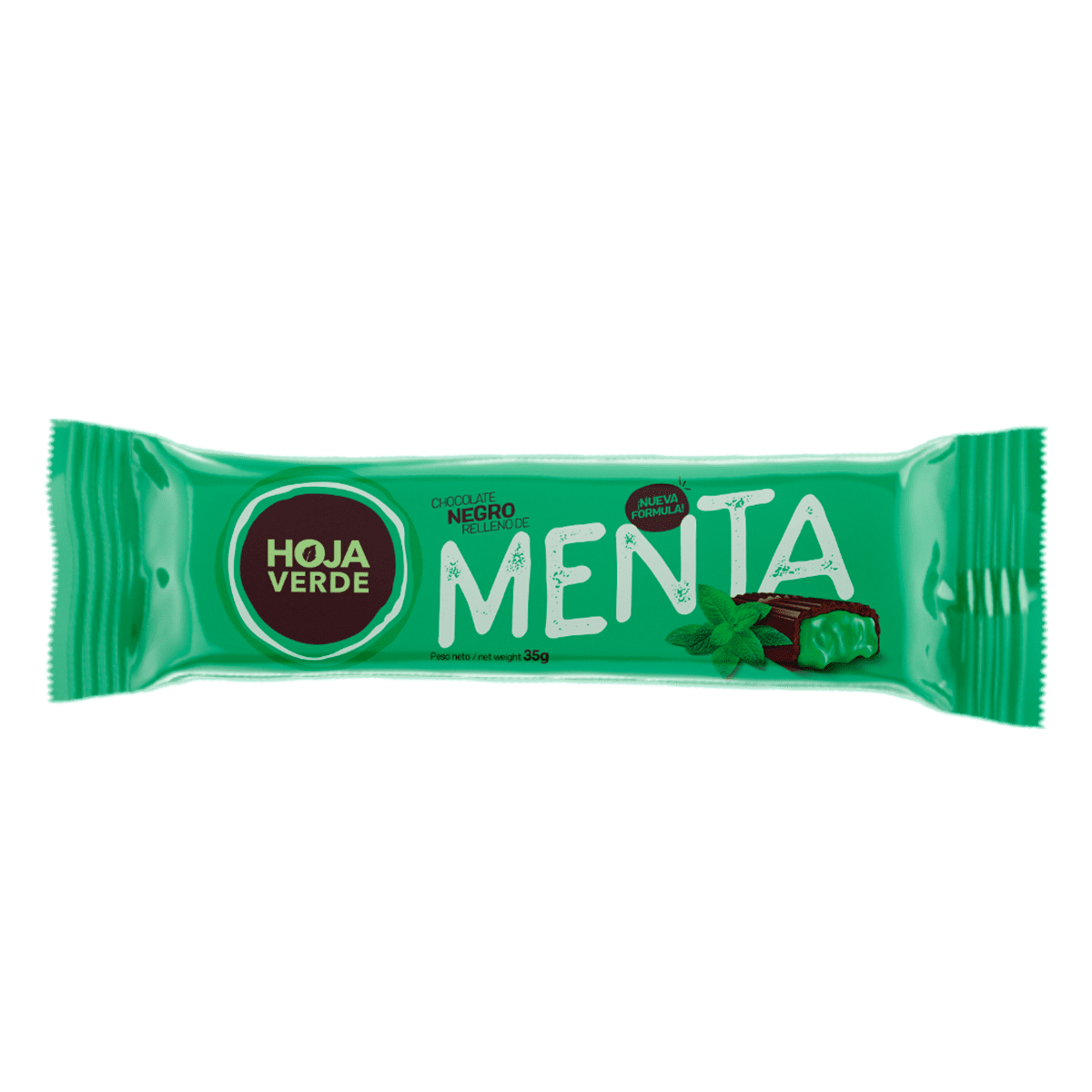 CHOCO menta 35gr HOJA VERDE