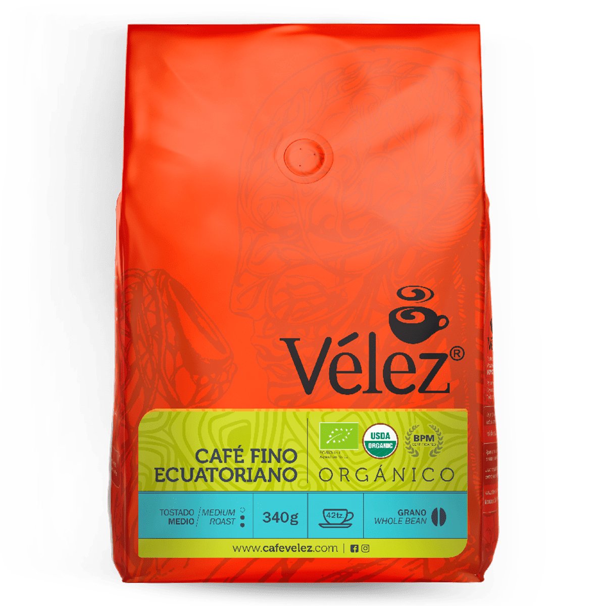Café Orgánico Vélez Molido 340g