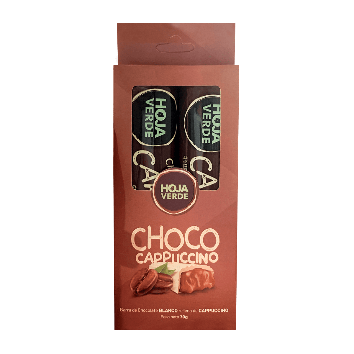 Duo Pack Barra Rellena Sabor a CAPUCCINO 70g