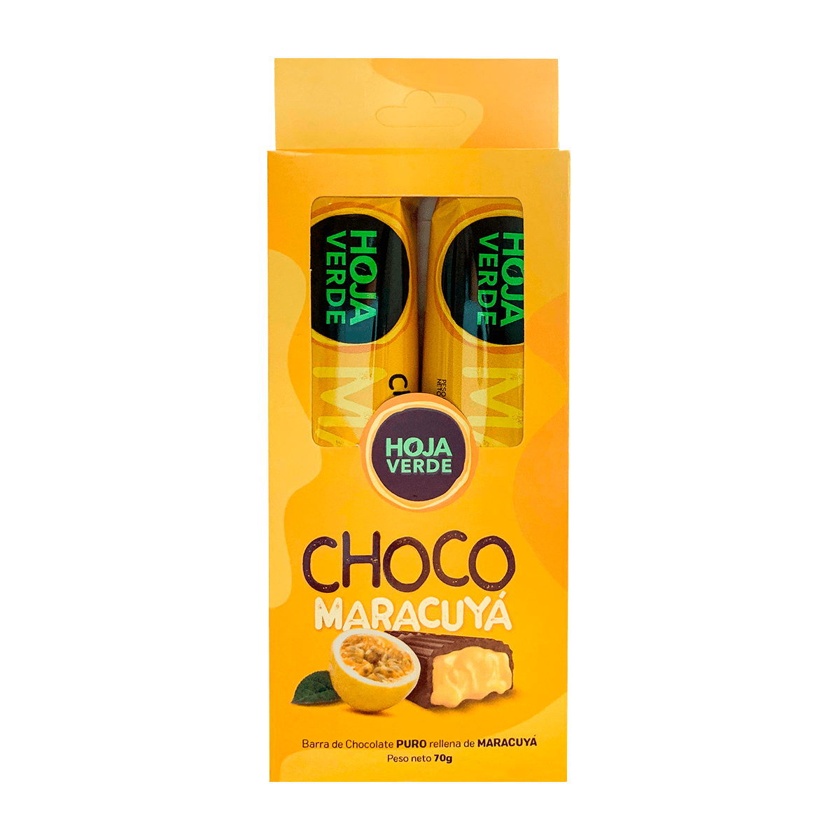 Duo Pack Barra Rellena Sabor a MARACUYÁ 70g